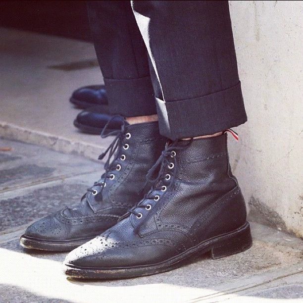 Thom Browne Thom Browne Classic Cap-Toe High-Top US7 9+ Wooden Size US 7 / EU 40 - 6 Thumbnail