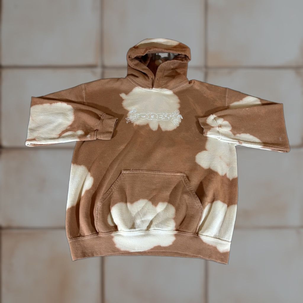 Obey VINTAGE Obey Hoodie Mens Medium Orange Tie Dye Pullover Cherub Angel Graphic Streetwear Size US M / EU 48-50 / 2 - 1 Thumbnail
