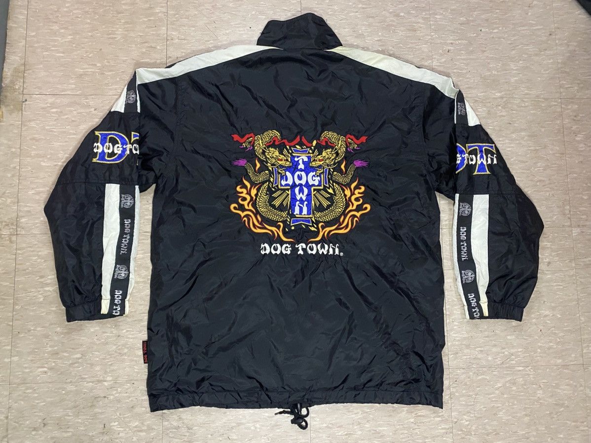 Dogtown × Vintage Vtg dog town embroidery dragon sidetape windbreaker jacket Size US XL / EU 56 / 4 - 3 Thumbnail
