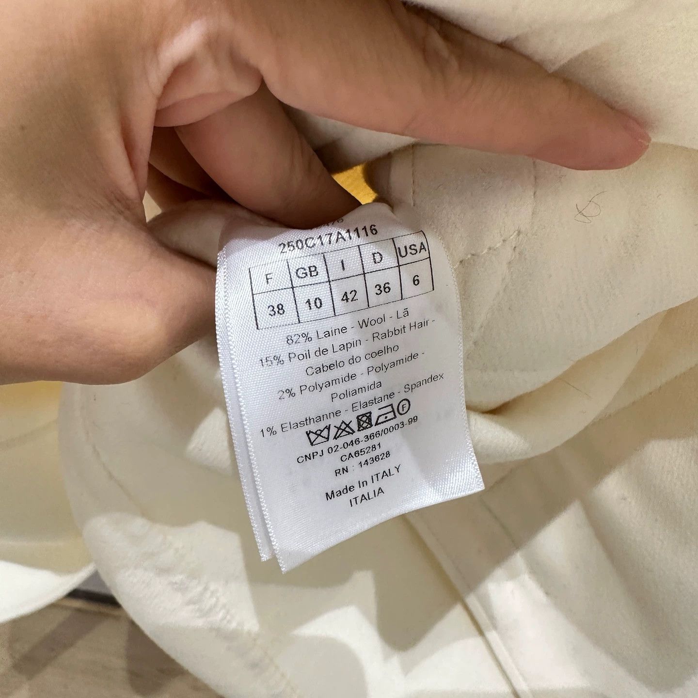 Christian Dior Monsieur Christian Dior apr183 Wool Classic Coat Women's 38 Size S / US 4 / IT 40 - 6 Thumbnail