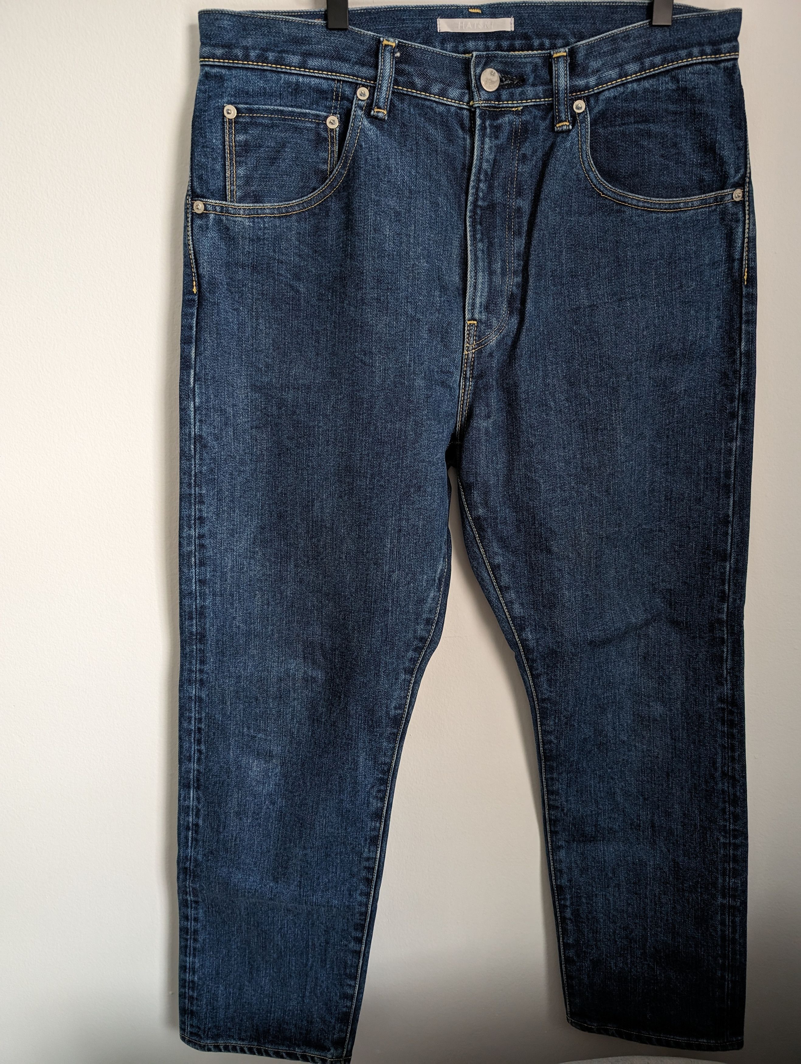 image of Hatski Regular Tapered Denim in Blue, Men's (Size 34)