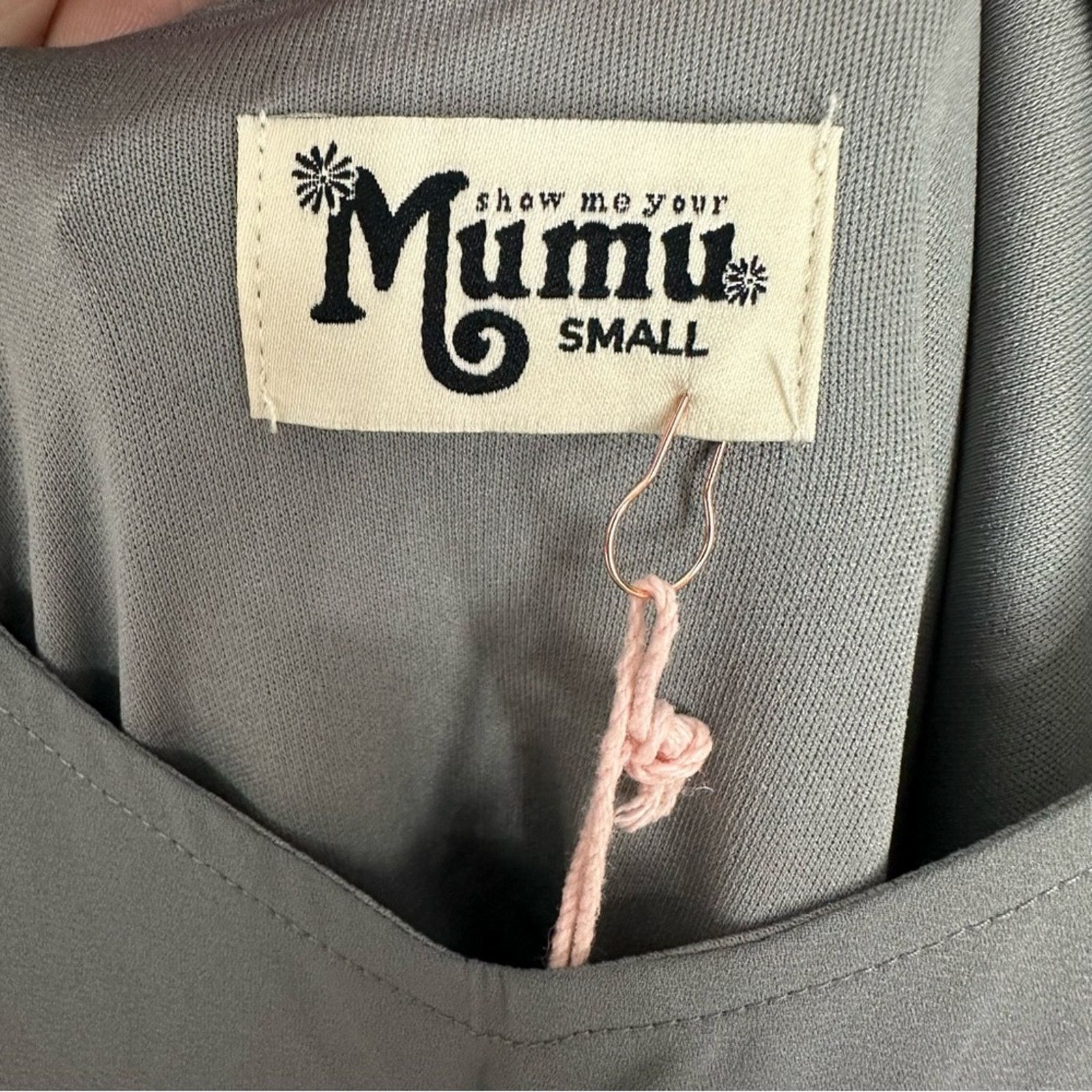 Show Me Your MuMu NWT Show Me Your Mumu Kendall Maxi Dress Charcoal Crisp S Size S / US 4 / IT 40 - 7 Thumbnail