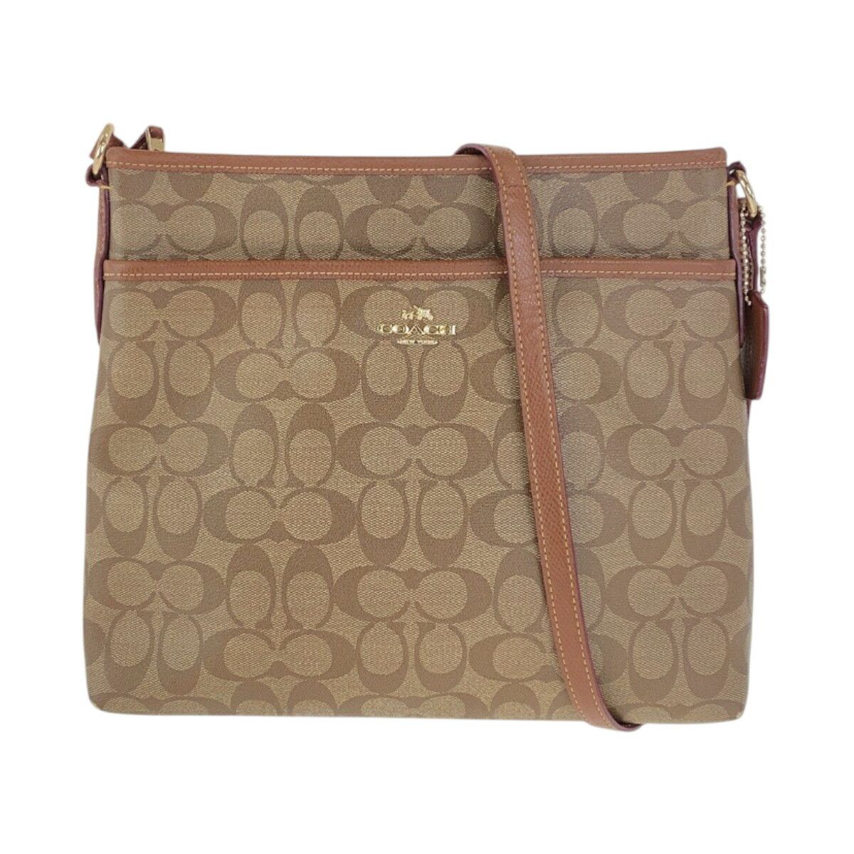 Coach Coach Coach Signature PVC Leather Shoulder Bag Plastic ...