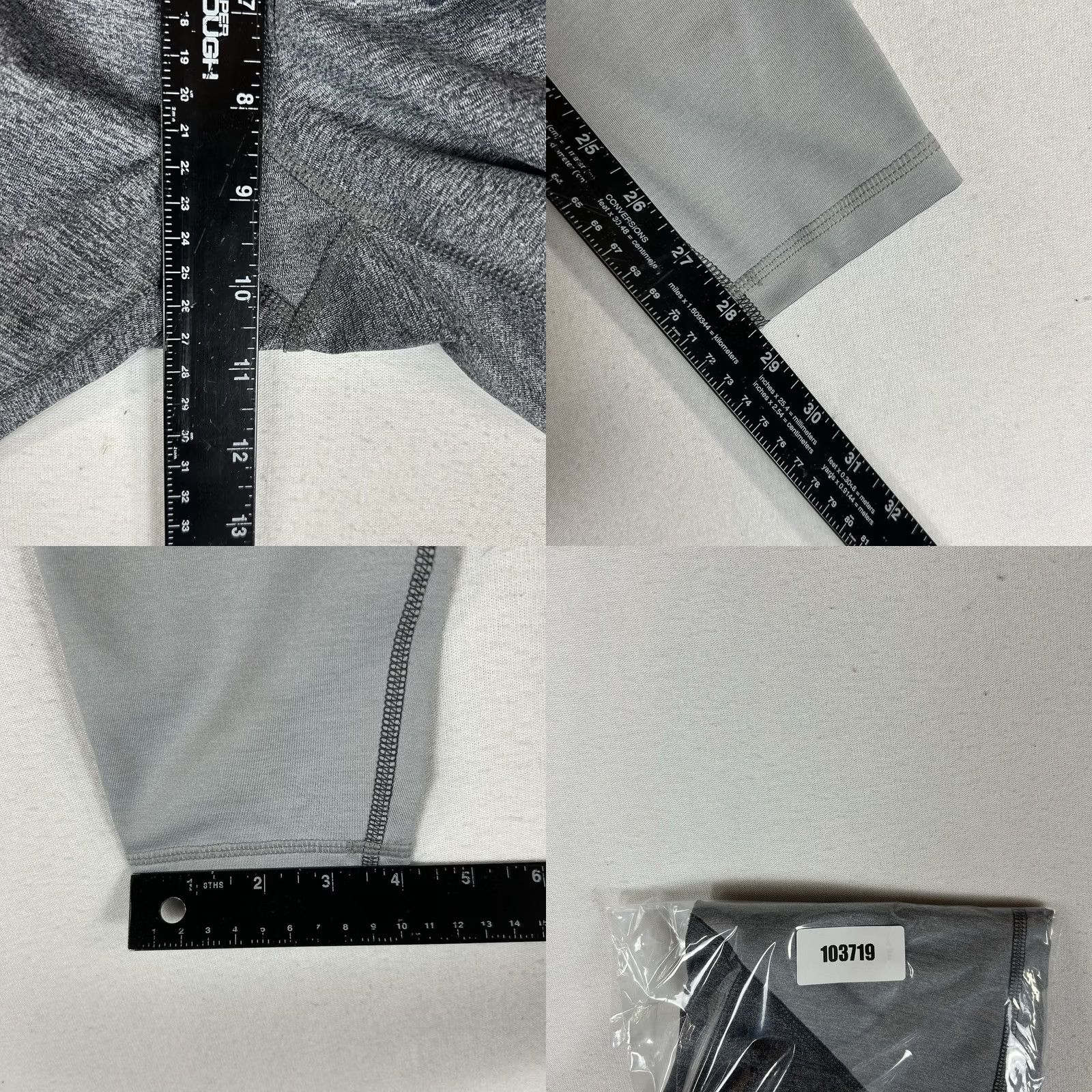 Old Navy Old Navy Active Go-Dry Leggings Women Size M Gray Colorblock Athletic Run Pants Skinny Inseam 29 in Size 32" / US 10 / IT 46 - 8 Thumbnail