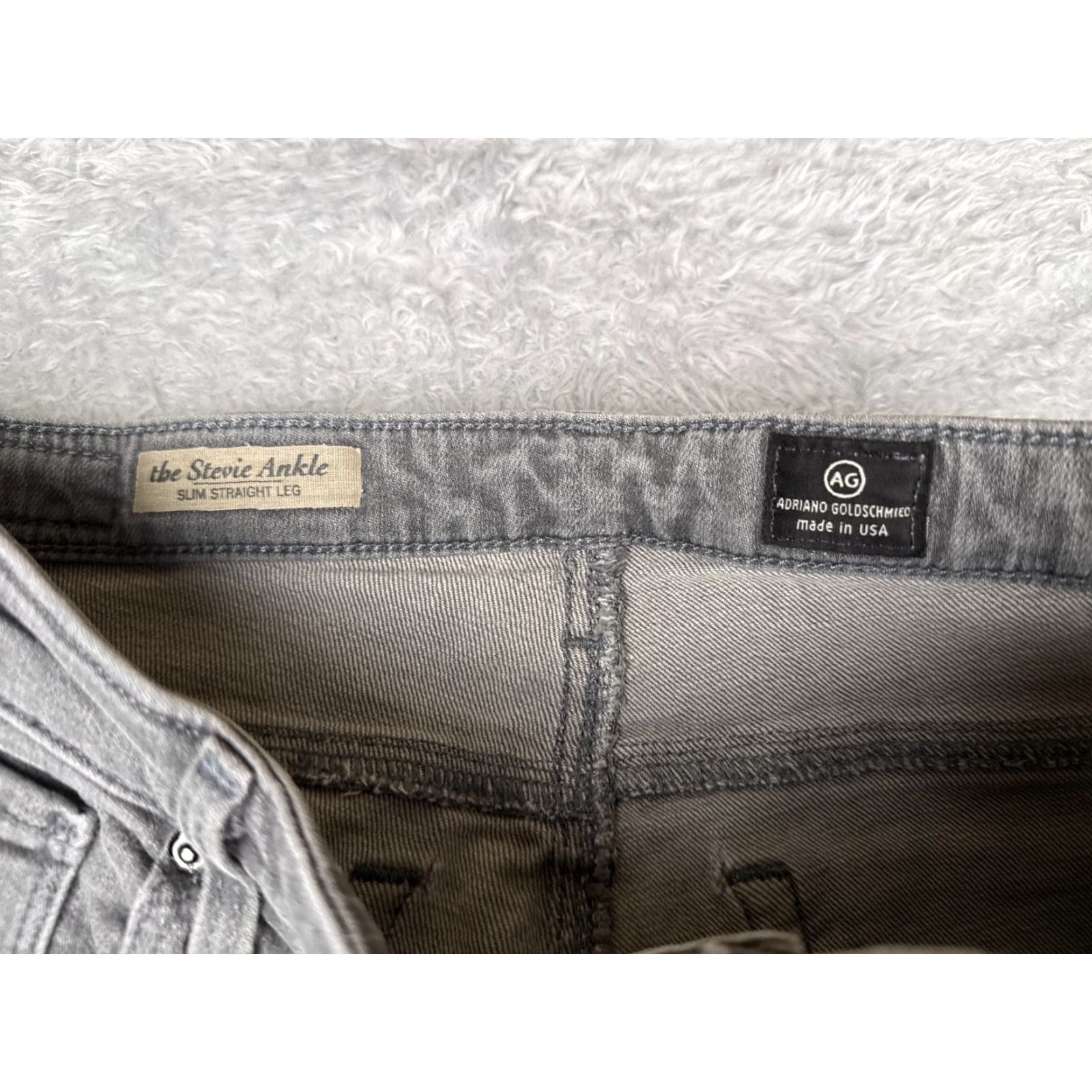 Vintage Adriano Goldschmied Jeans Women 28 Gray The Stevie Ankle Slim Straight Leg 28x28 Size 28" / US 6 / IT 42 - 6 Thumbnail