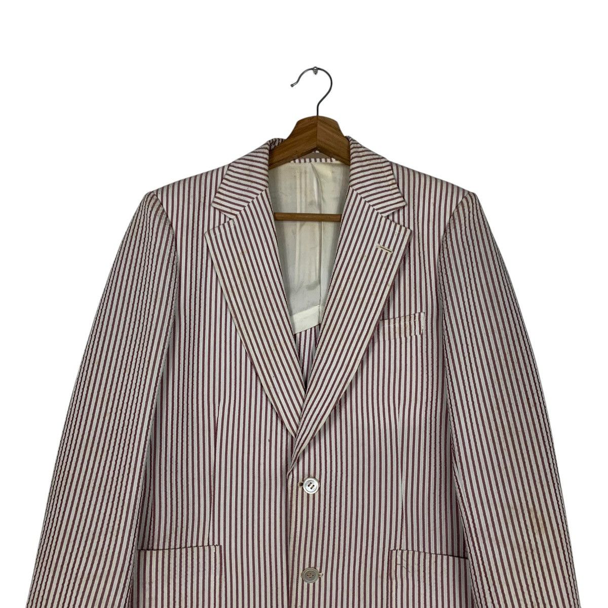 Pierre Cardin PIERRE CARDIN Striped Suit Jacket Blazers #2167-C95 Size US S / EU 44-46 / 1 - 2 Thumbnail