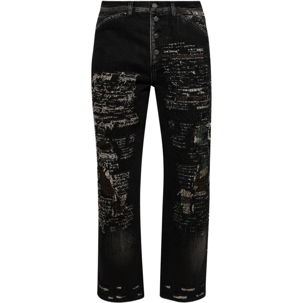 Thug Club Thug Club Vintage Stitched Camo Denim Pants Black Size US 28 / EU 44 - 2 Thumbnail