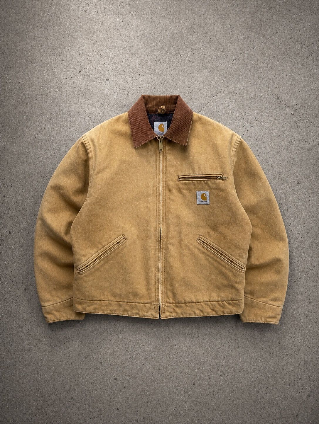 Carhartt 1990s FADED TAN VINTAGE CARHARTT DETROIT JACKET J01 BRN Size US M / EU 48-50 / 2 - 1 Thumbnail