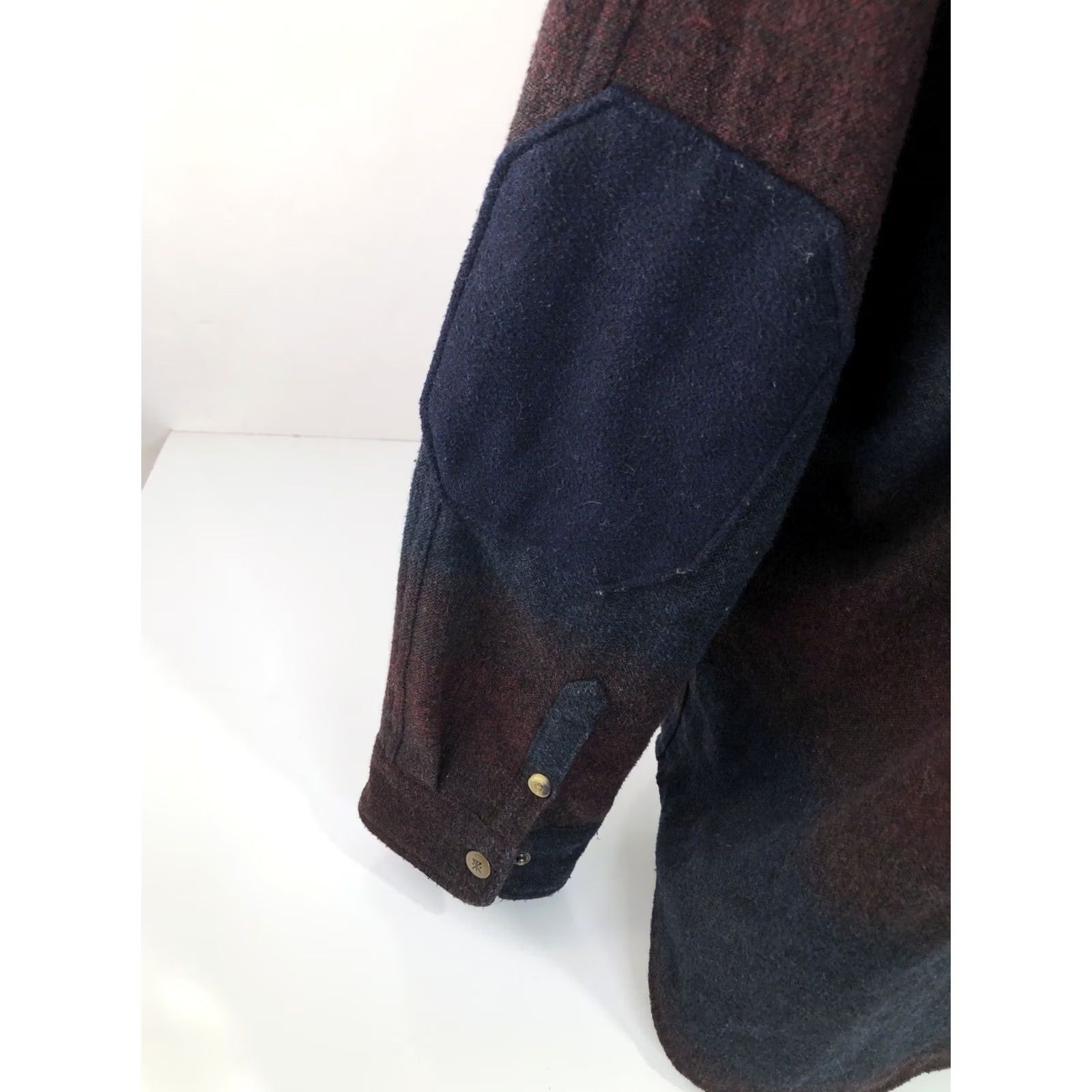 Roark Roark Heavy Duty WOOL BLEND Snap ELBOW PATCH Flannel XL Shirt - Jacket Size Size US XL / EU 56 / 4 - 4 Thumbnail