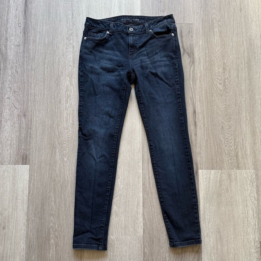 Michael Kors Michael Kors Dark Blue Skinny Jeans Size 27" / US 4 / IT 40 - 1 Thumbnail