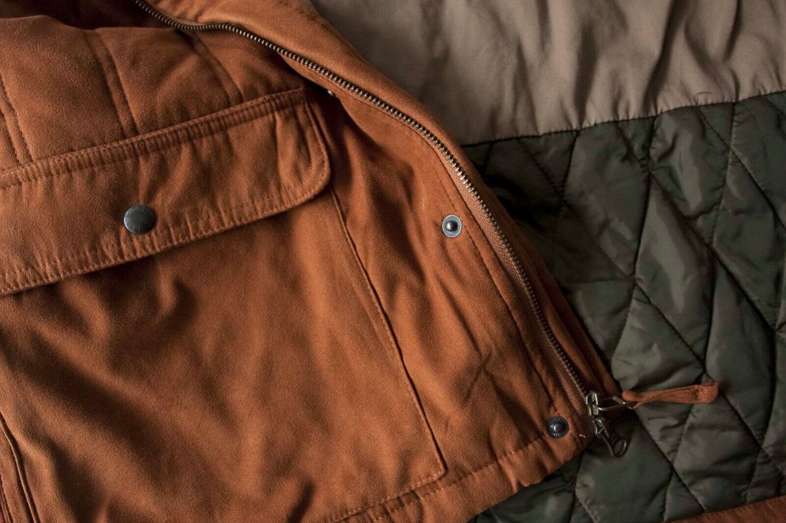 Orvis Orvis Vest Faux Brown Rust Suede Men L Corduroy Trim Jacket Size US L / EU 52-54 / 3 - 4 Thumbnail
