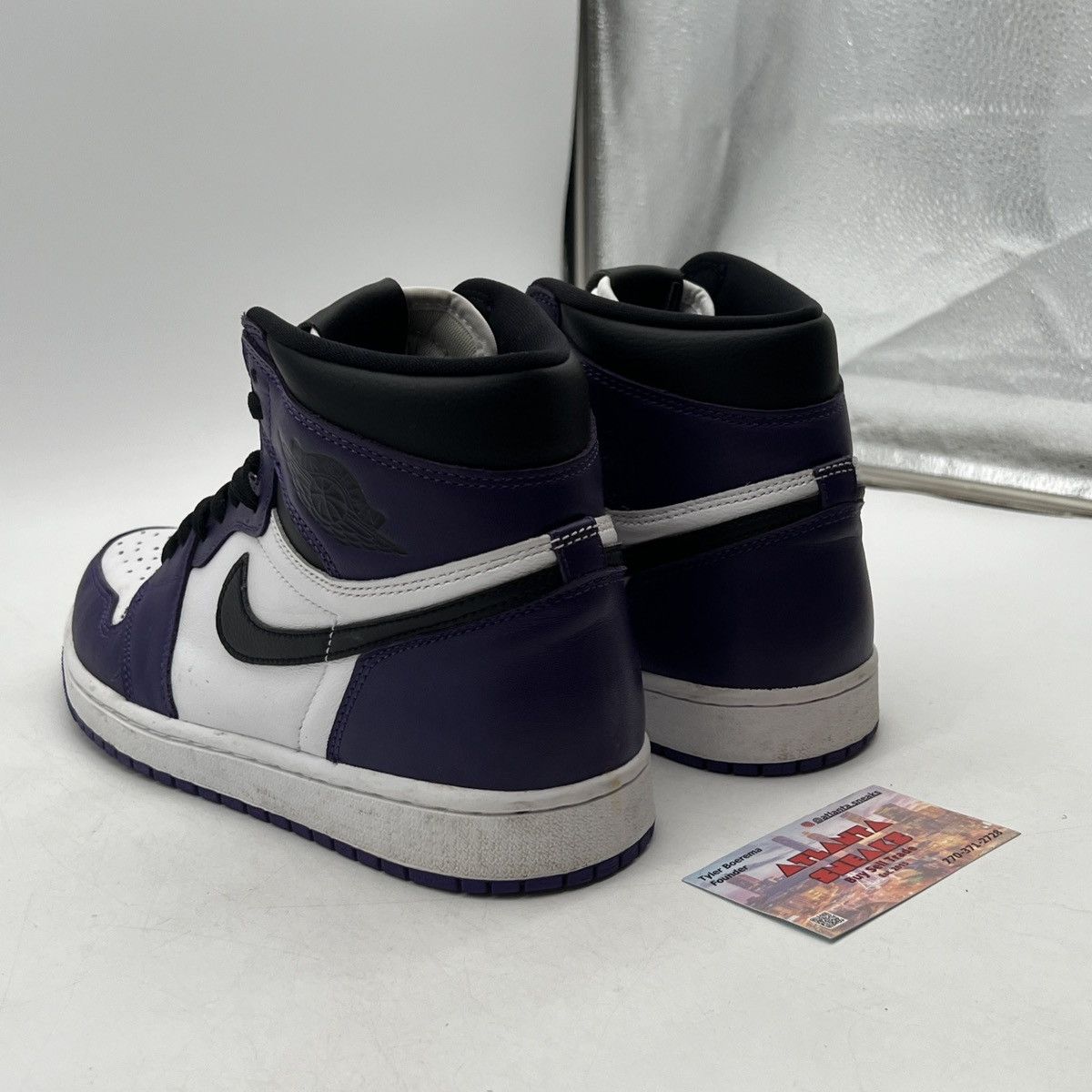 Nike Air Jordan 1 high court purple 2.0 Size US 9.5 / EU 42-43 - 4 Thumbnail