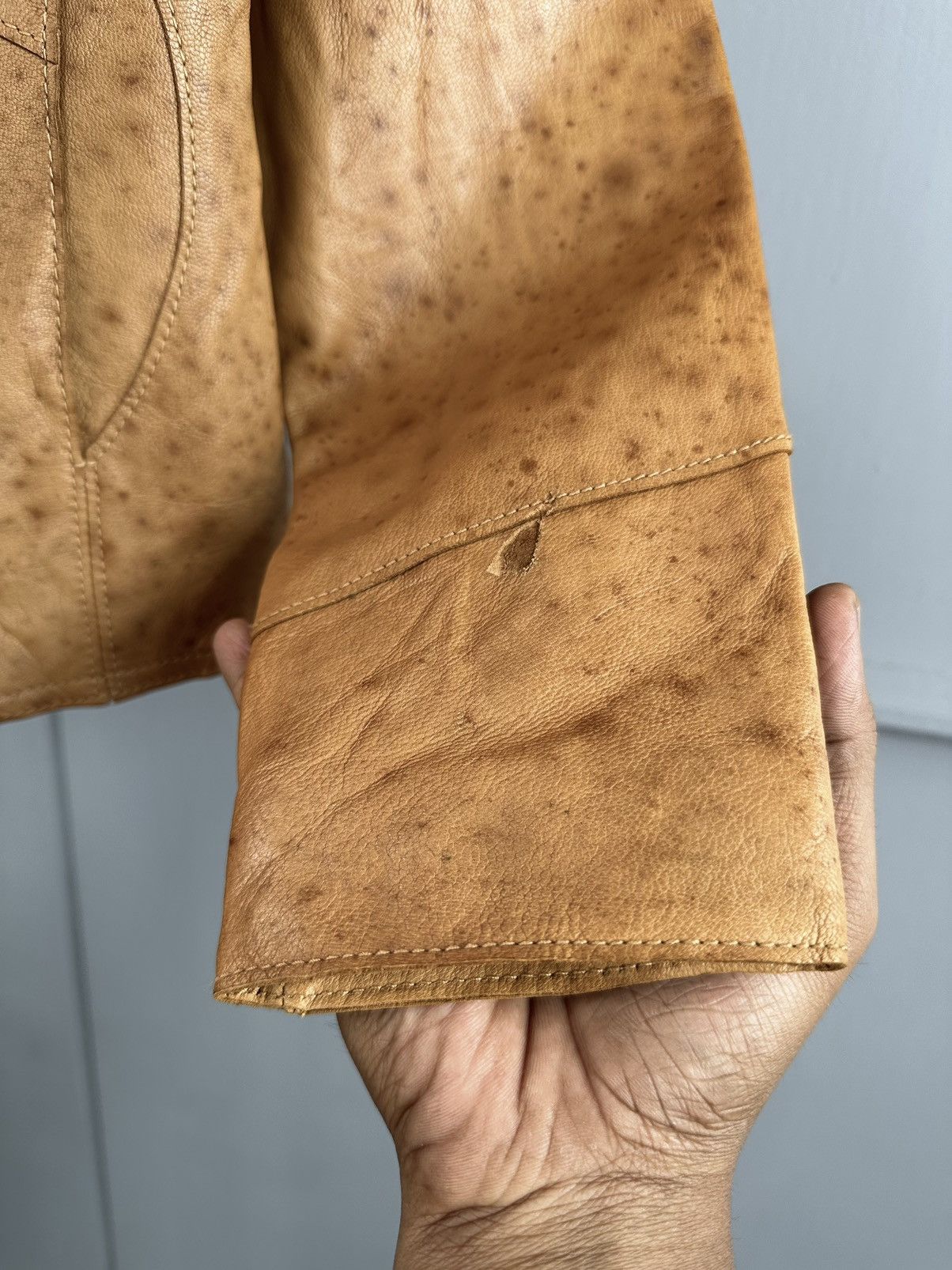 Leather 01 Fall Vintage Gap Leather Jacket Size XS / US 0-2 / IT 36-38 - 9 Thumbnail