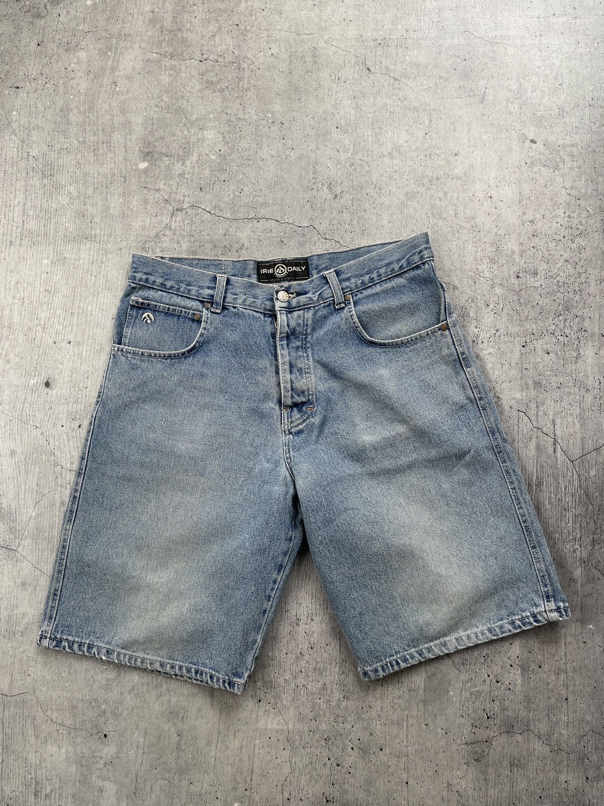 Phat Farm × Vintage Vintage Y2K Baggy Jeans Shorts🔥 Size US 36 / EU 52 - 3 Thumbnail
