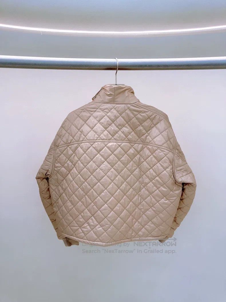 Hermes Hermes Khaki diamond-patterned cotton coat Size XS / US 0-2 / IT 36-38 - 2 Thumbnail