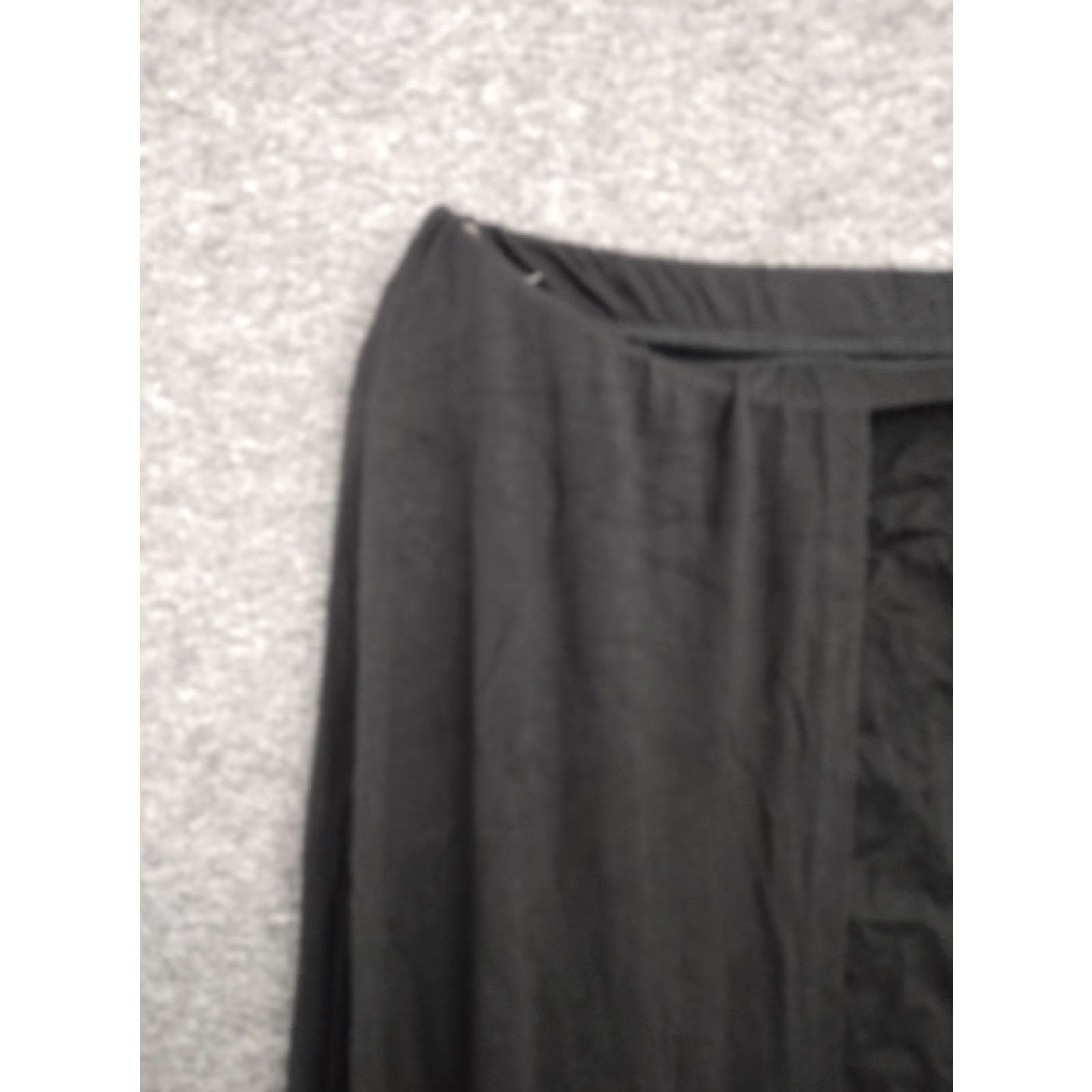 Vintage Código Women's Black Skirt Maxi Wrap Around M Size 32" / US 10 / IT 46 - 3 Thumbnail