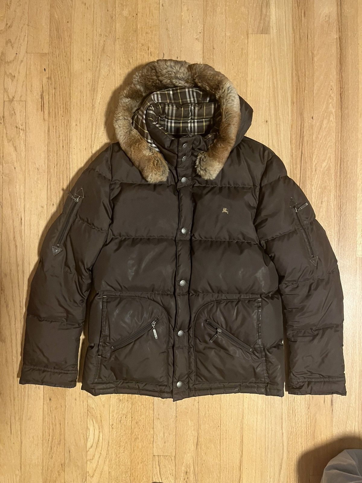 Burberry Super cool burberrry black label fur puffer Size US M / EU 48-50 / 2 - 1 Thumbnail