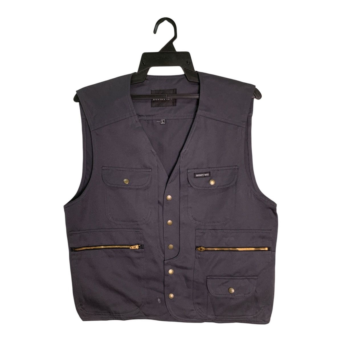 Japanese Brand Rare Design Vintage Infinity Max Vest Size US L / EU 52-54 / 3 - 1 Thumbnail