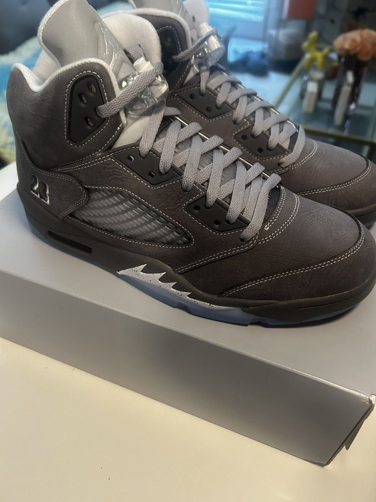 Jordan Brand Jordan 5 wolf grey Size US 12 / EU 45 - 6 Thumbnail