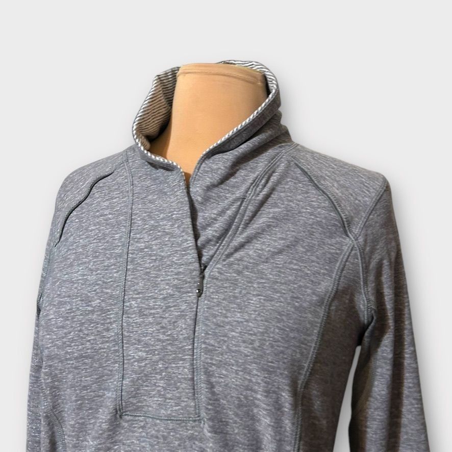 Lululemon Lululemon Think Fast Pullover 8 Sweatshirt Heathered Slate G Size M / US 6-8 / IT 42-44 - 3 Thumbnail