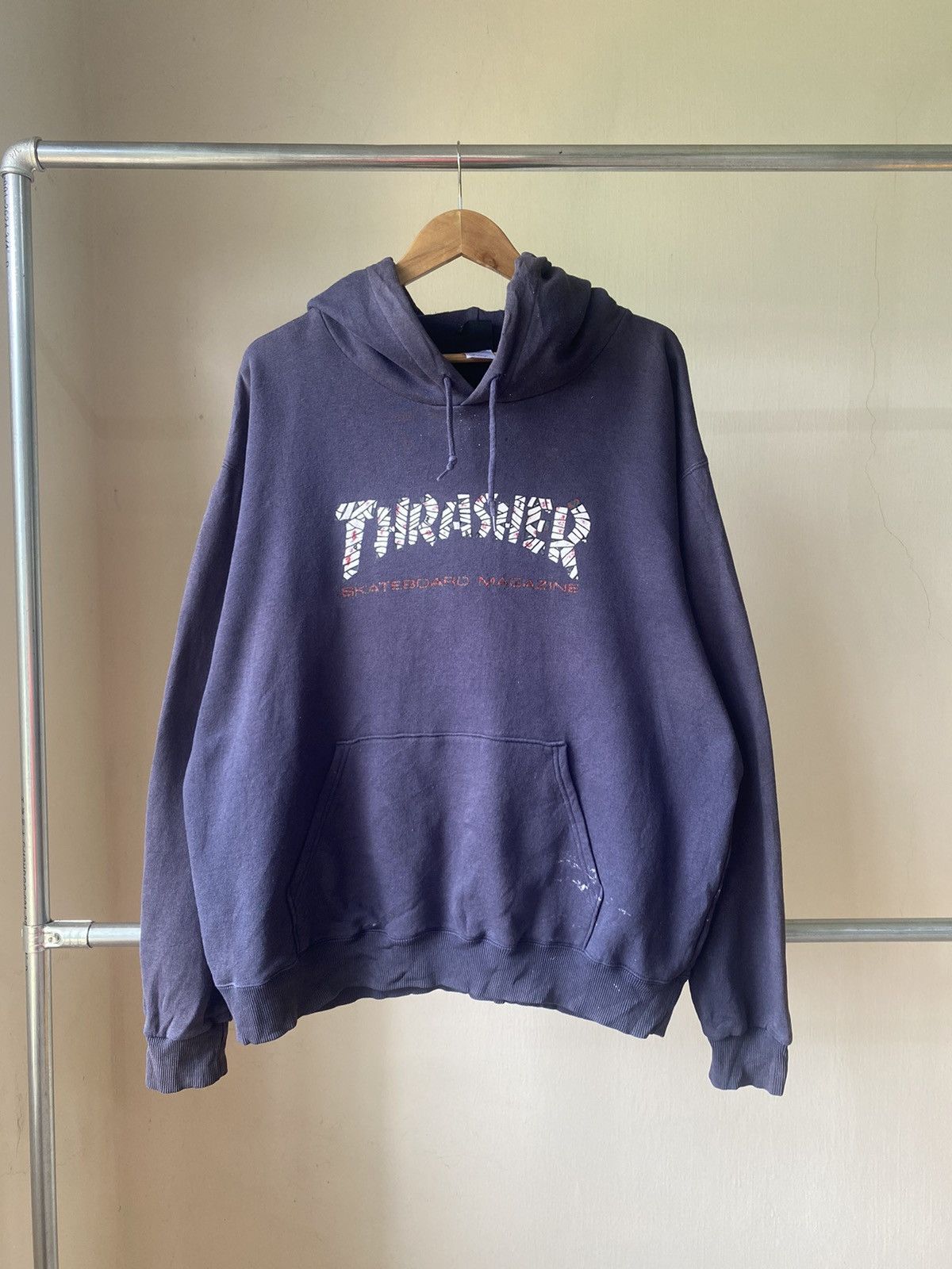 Thrasher RARE☠️ THRASHER MUMMY SKATEBOARD 90s PULLOVER HOODIE Size US XL / EU 56 / 4 - 2 Thumbnail