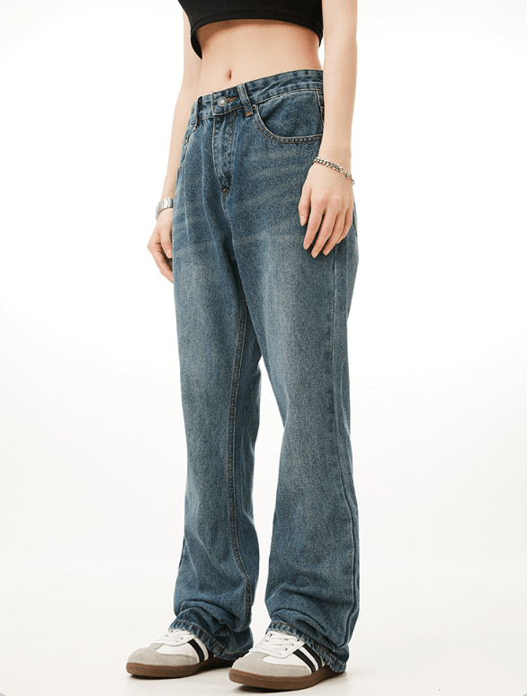 Japanese Brand × Jean American retro blue men's loose casual flared jeans Size US 32 / EU 48 - 3 Thumbnail