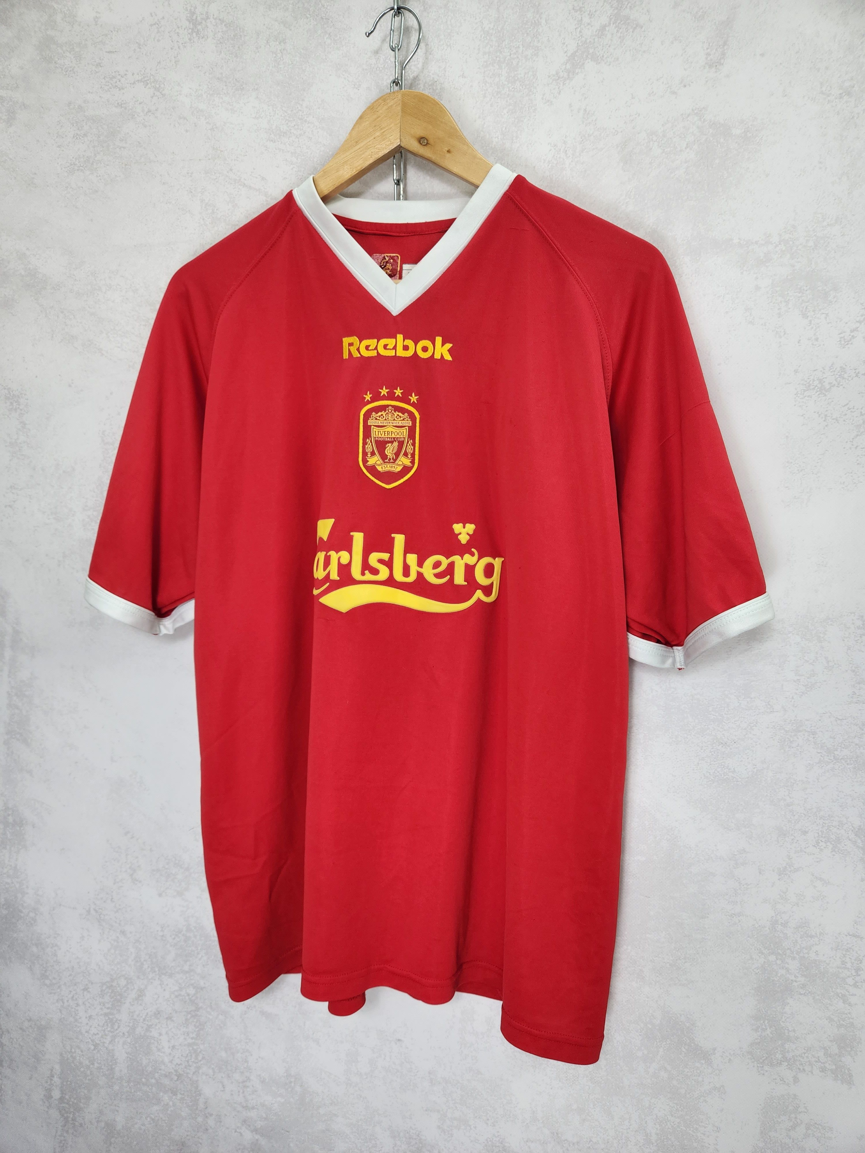 Reebok Liverpool Reebok soccer jersey carlsberg vintage Xl Red Size US XL / EU 56 / 4 - 2 Thumbnail