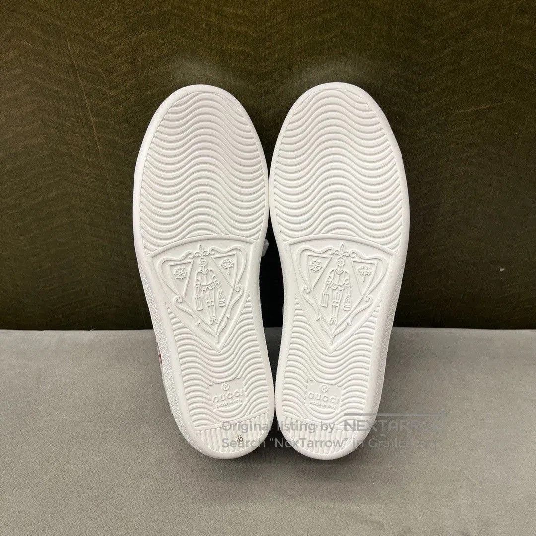 Gucci Gucci Love Heart Green Tail White Shoes. Size US 4 / IT 34 - 4 Thumbnail