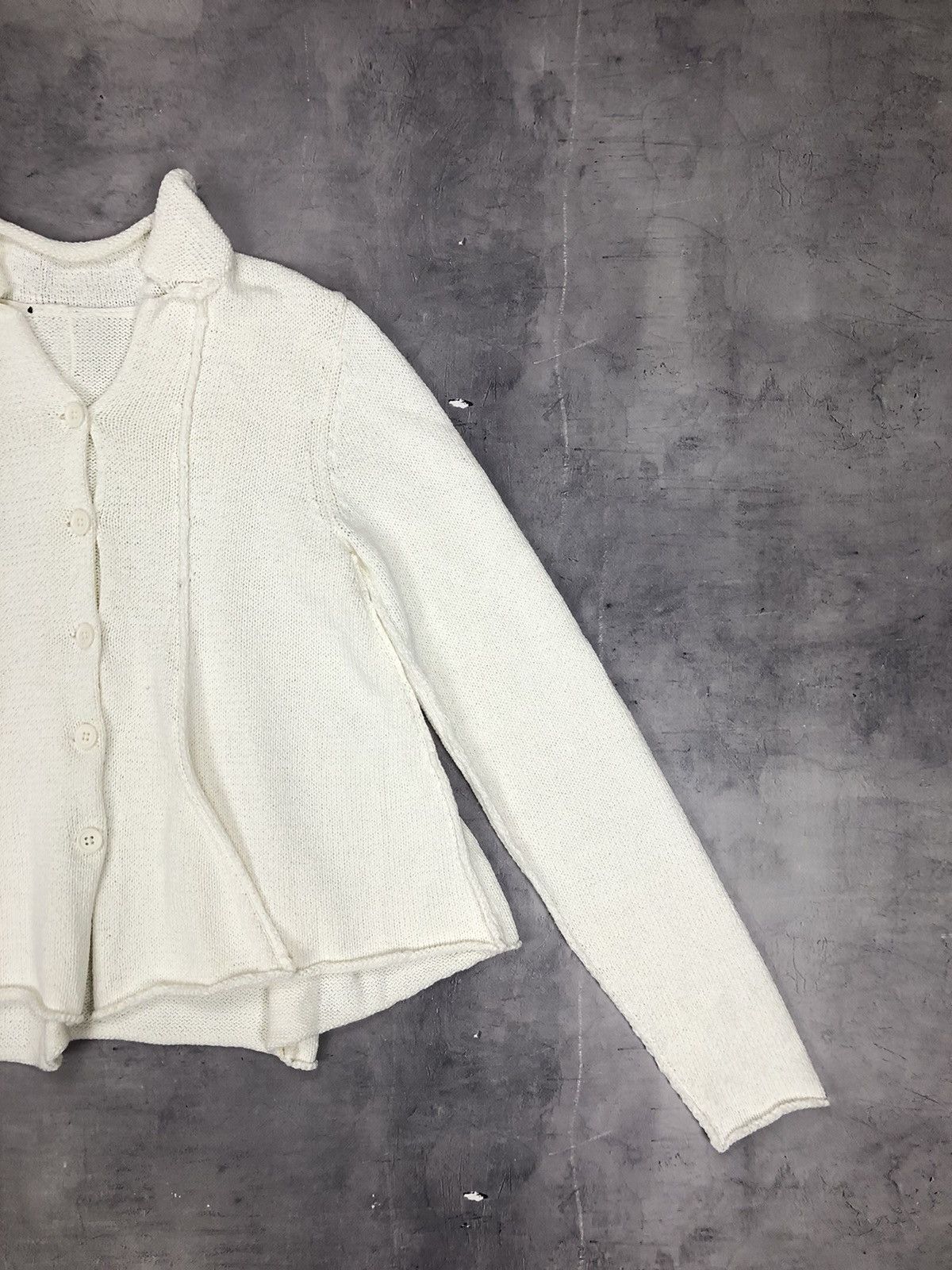 Rundholz Rundholz Black Label Flared Panel Cardigan in Off-White Size M / US 6-8 / IT 42-44 - 3 Thumbnail