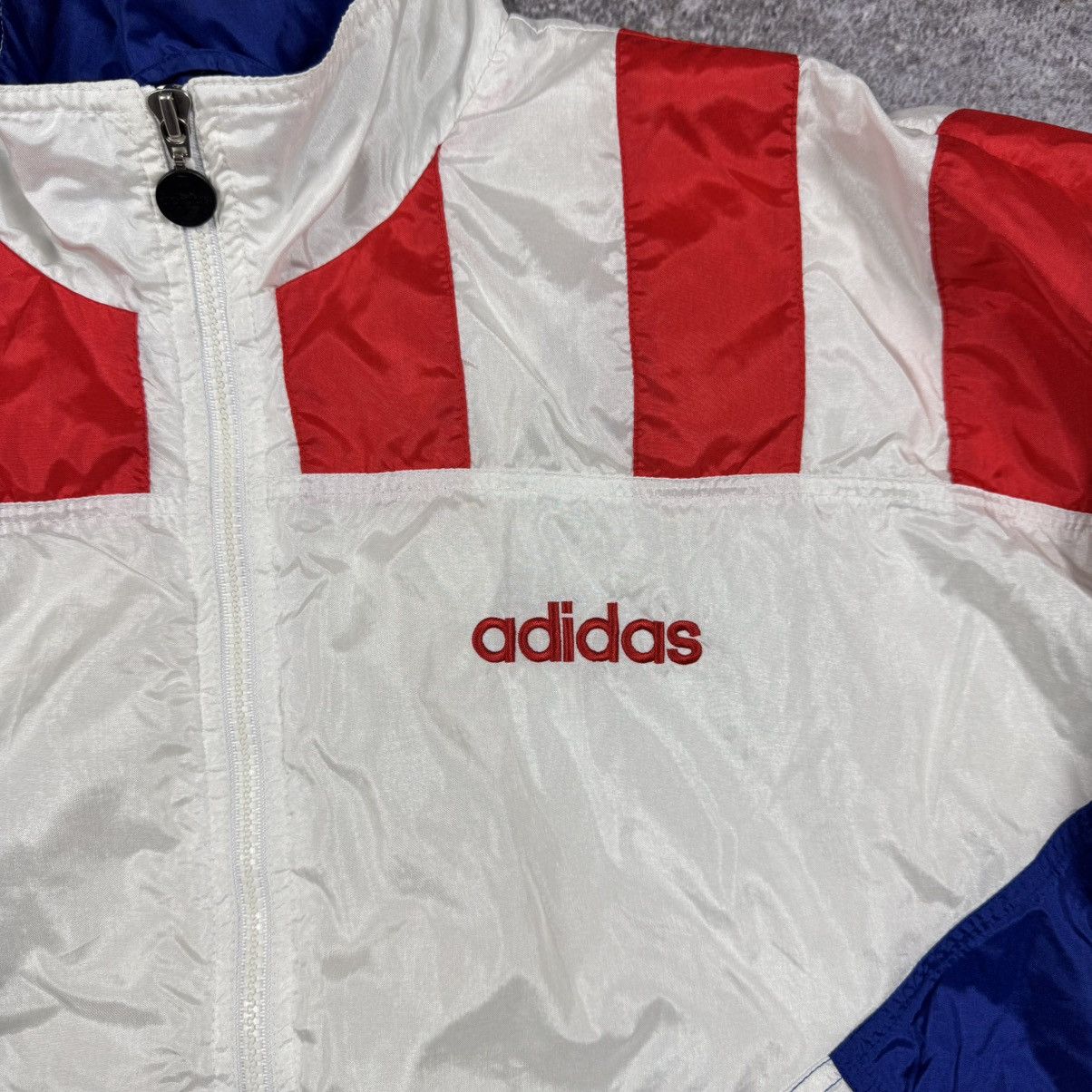 Adidas Rare Vintage 90s Adidas "All Nations" Windbreaker - XL Size US XL / EU 56 / 4 - 3 Thumbnail