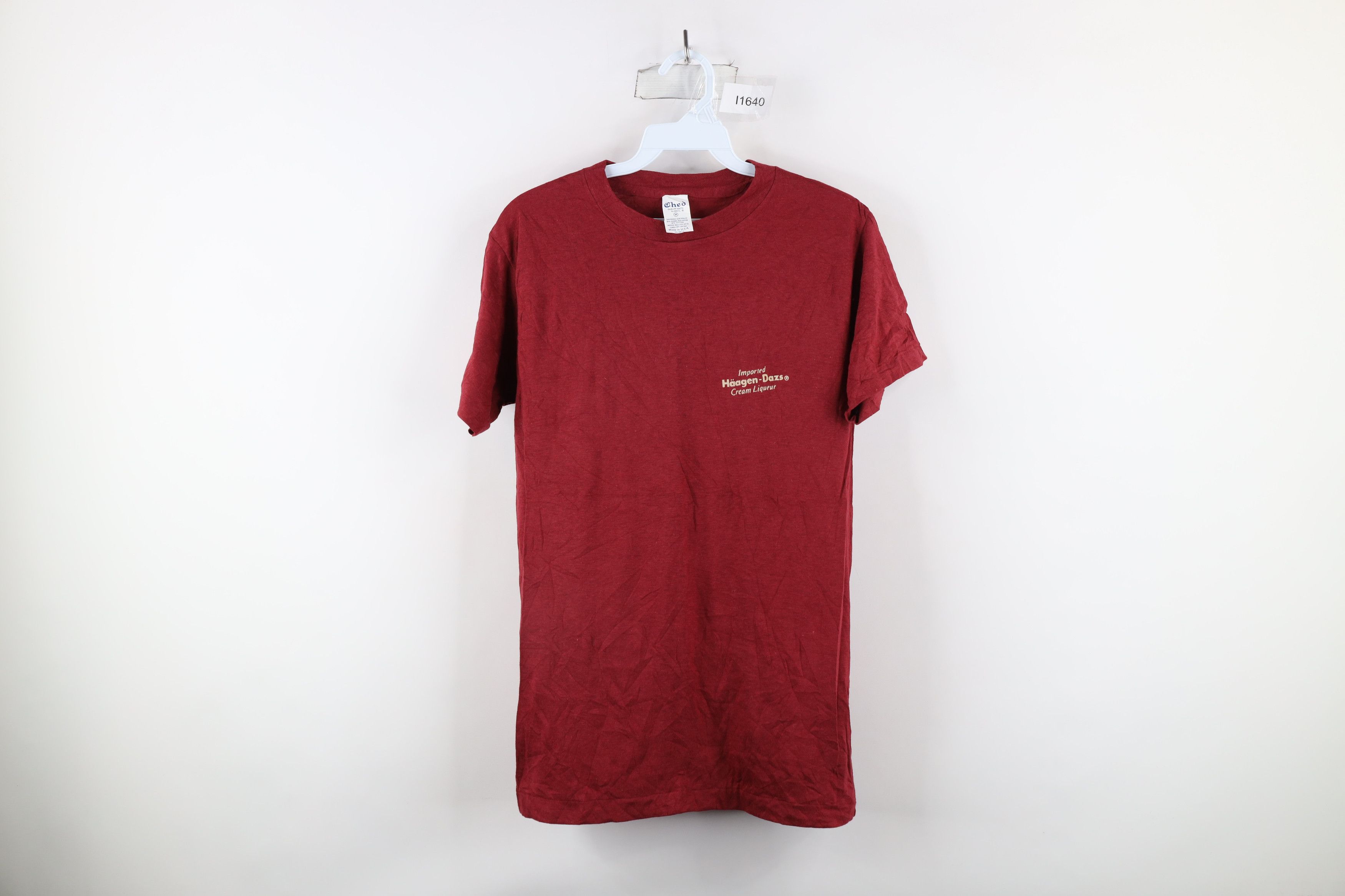 トップス Haagen Dazs Ice Cream Promo T-Shirt Vintage 70s 80s Haagen Dazs Ice Cream Vanilla Boysenberry