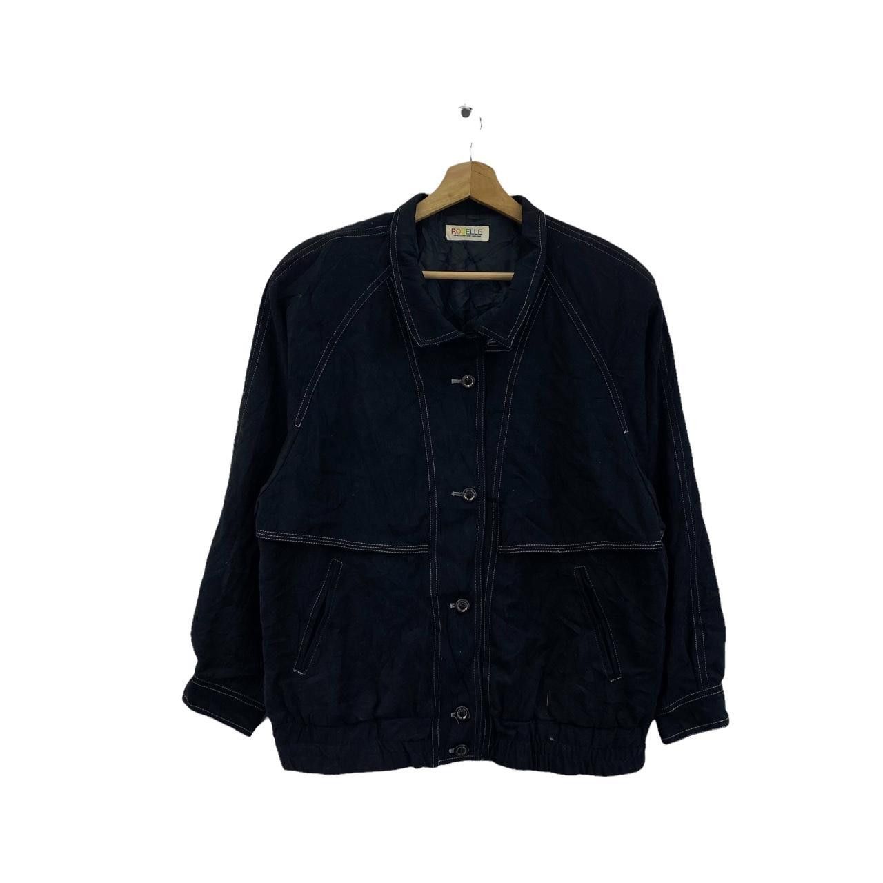 Vintage Vtg 90’ ROSELLE SOPHISTICATED Black Coat Jacket Size L / US 10 / IT 46 - 1 Thumbnail