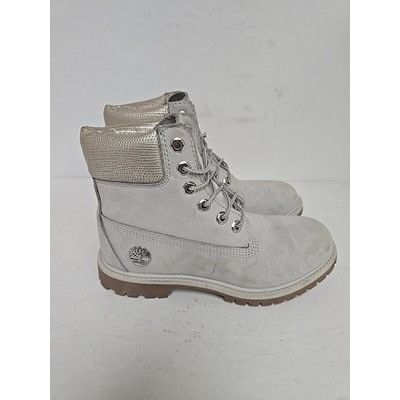 Timberland Timberland Women's A1UWF 6" Premium Boots Light Gray Size 7M Size US 7 / IT 37 - 6 Thumbnail