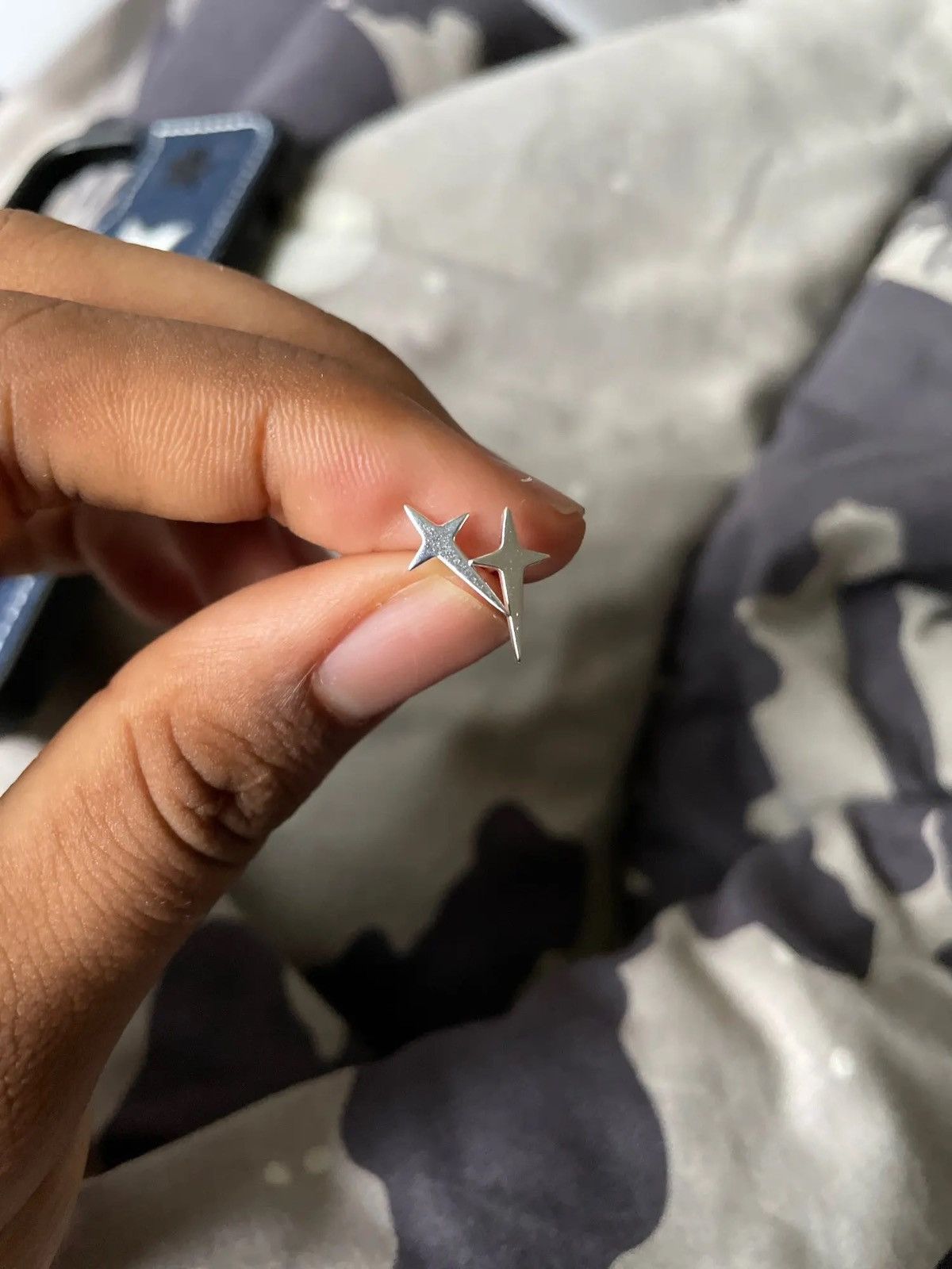Other 4 Point Star Stud Earring Size ONE SIZE - 7 Thumbnail