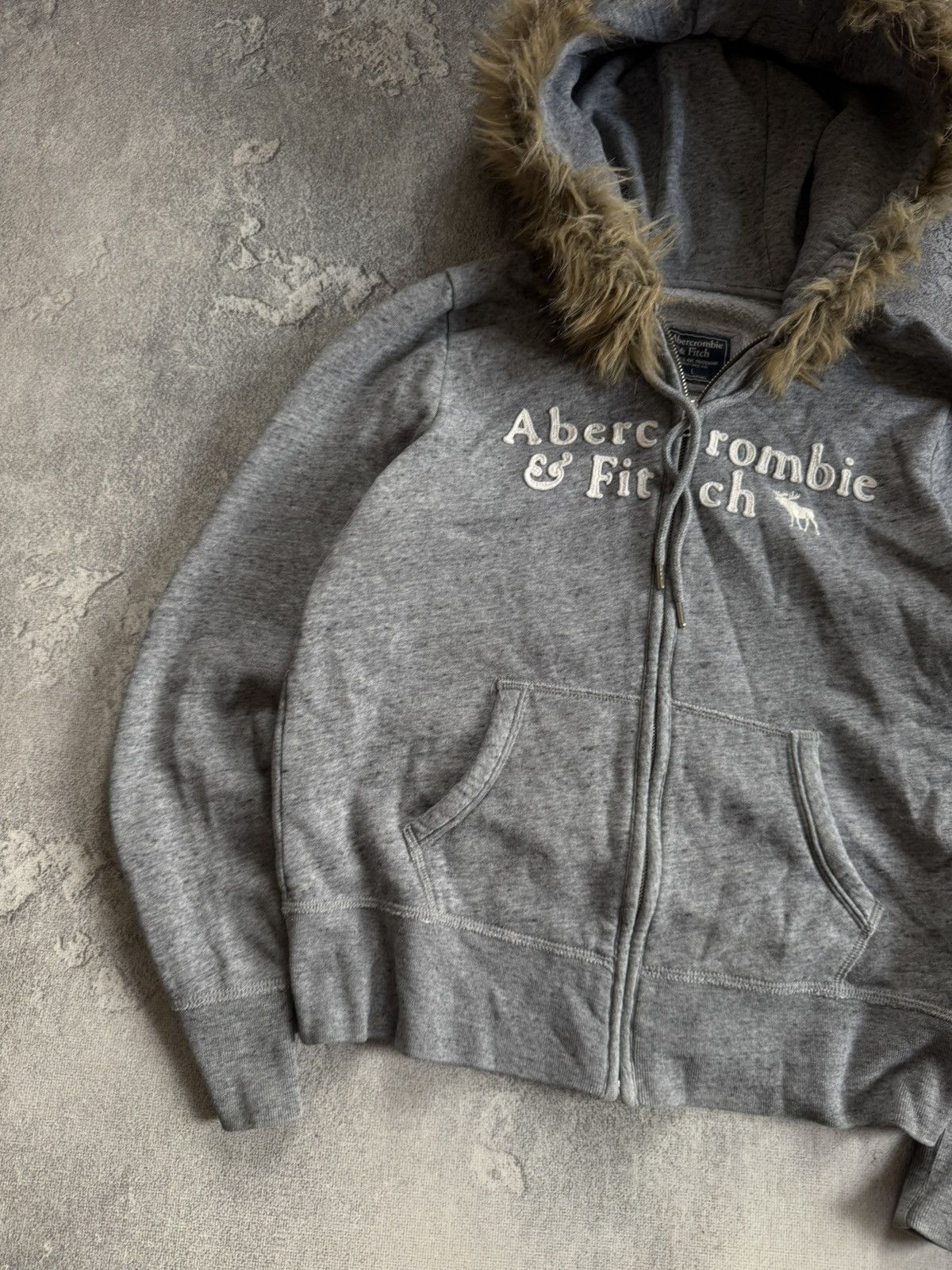 Abercrombie & Fitch Abercrombie & Fitch Y2K Fur Faux hoodie if six was nine LGB Size L / US 10 / IT 46 - 3 Thumbnail