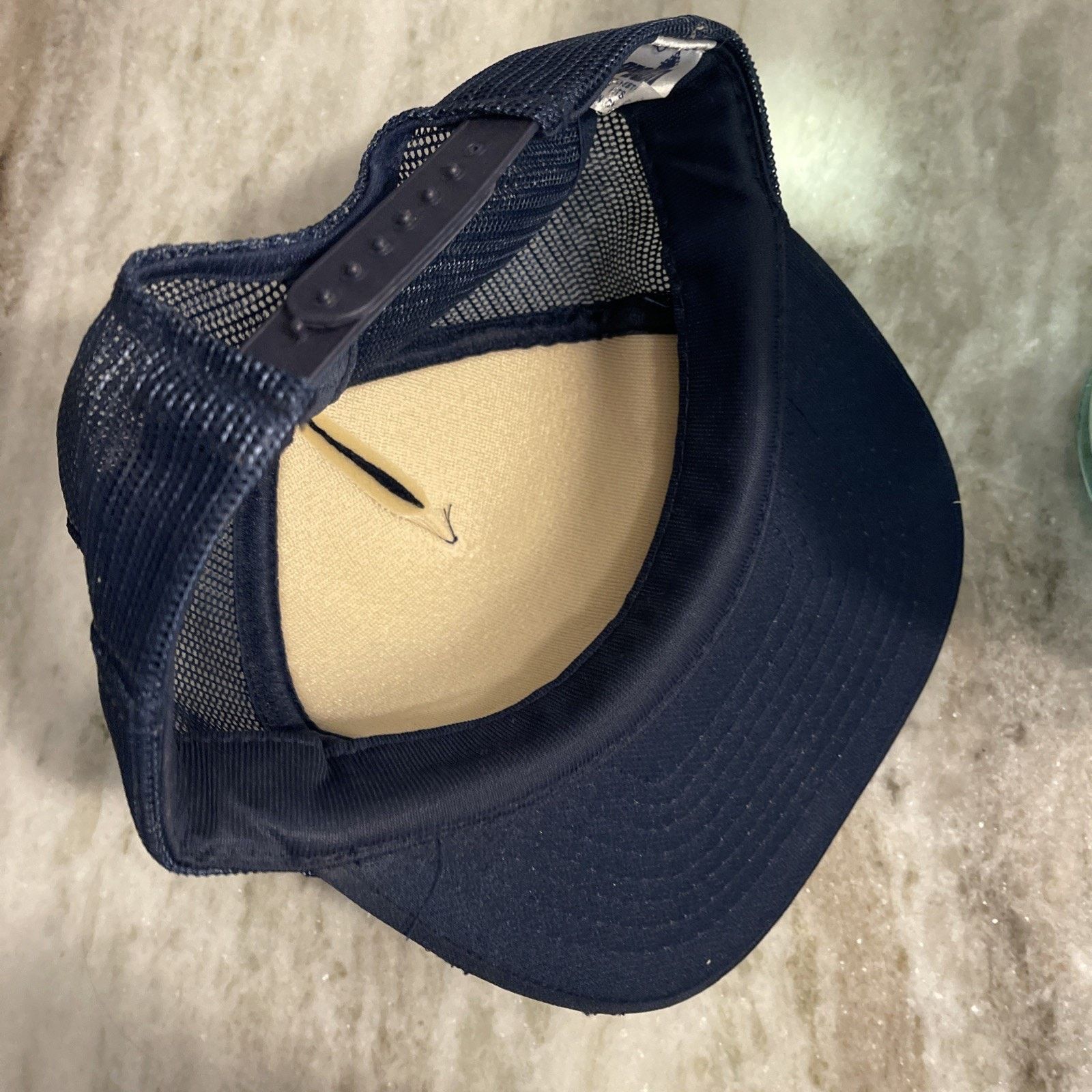 Vintage Vtg Next Day Motor Freight Hat Snap Back Blue Mesh Trucker Size ONE SIZE - 11 Thumbnail