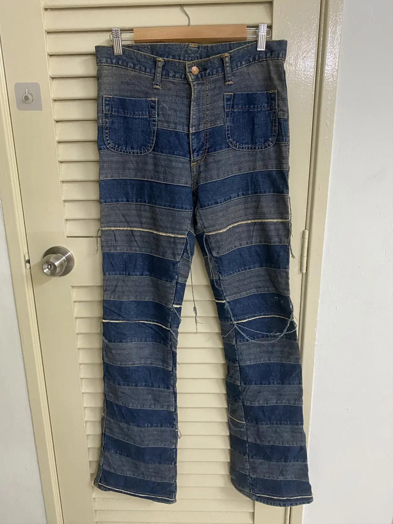 Hysteric Glamour Hysteric Glamour Hagi Boro Patchwork Denim Size US 31 - 3 Thumbnail