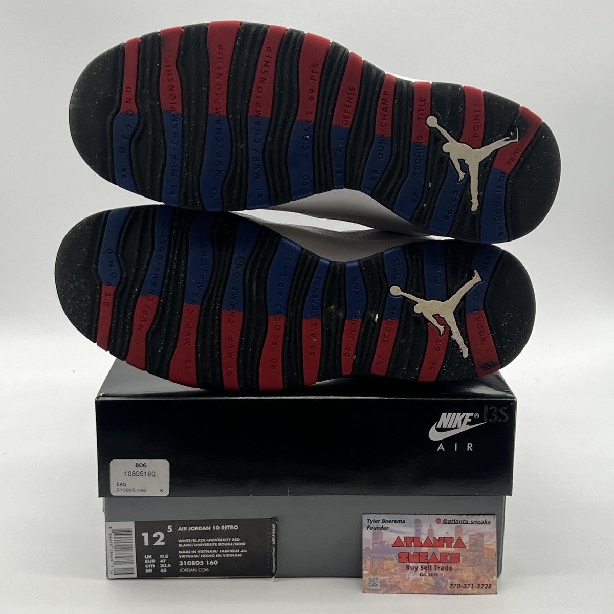 Jordan Brand Air Jordan 10 Westbrook class of 2006 Size US 12.5 / EU 45-46 - 8 Thumbnail