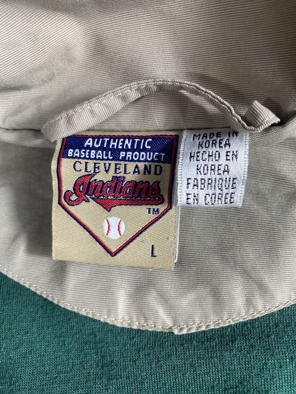 Vintage Cleveland baseball windbreaker Size US L / EU 52-54 / 3 - 3 Thumbnail