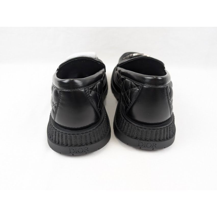 Dior o1rshd1 Buffalo Loafers Cannage Leather in Black Size US 11 / EU 44 - 19 Thumbnail
