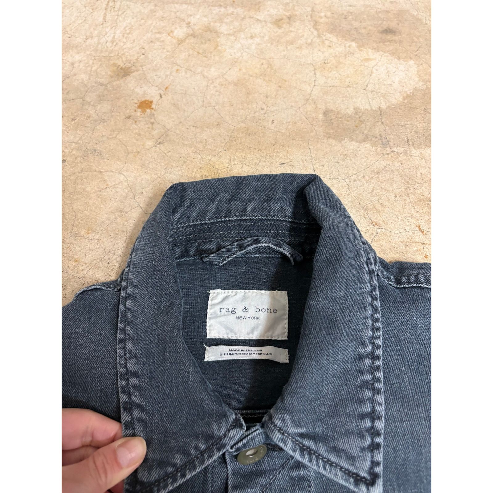 Rag & Bone Rag & Bone Men's Definitive Denim Trucker Jacket Dark Indigo Size US M / EU 48-50 / 2 - 5 Thumbnail