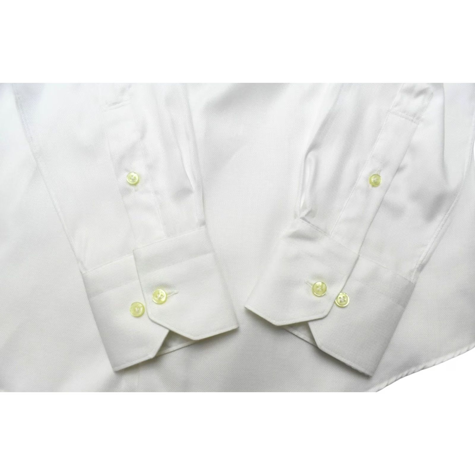 Suitsupply SUITSUPPLY Extra Slim Fit Formal Shirt Men's LARGE Textured White Buttons Size 42R - 5 Thumbnail