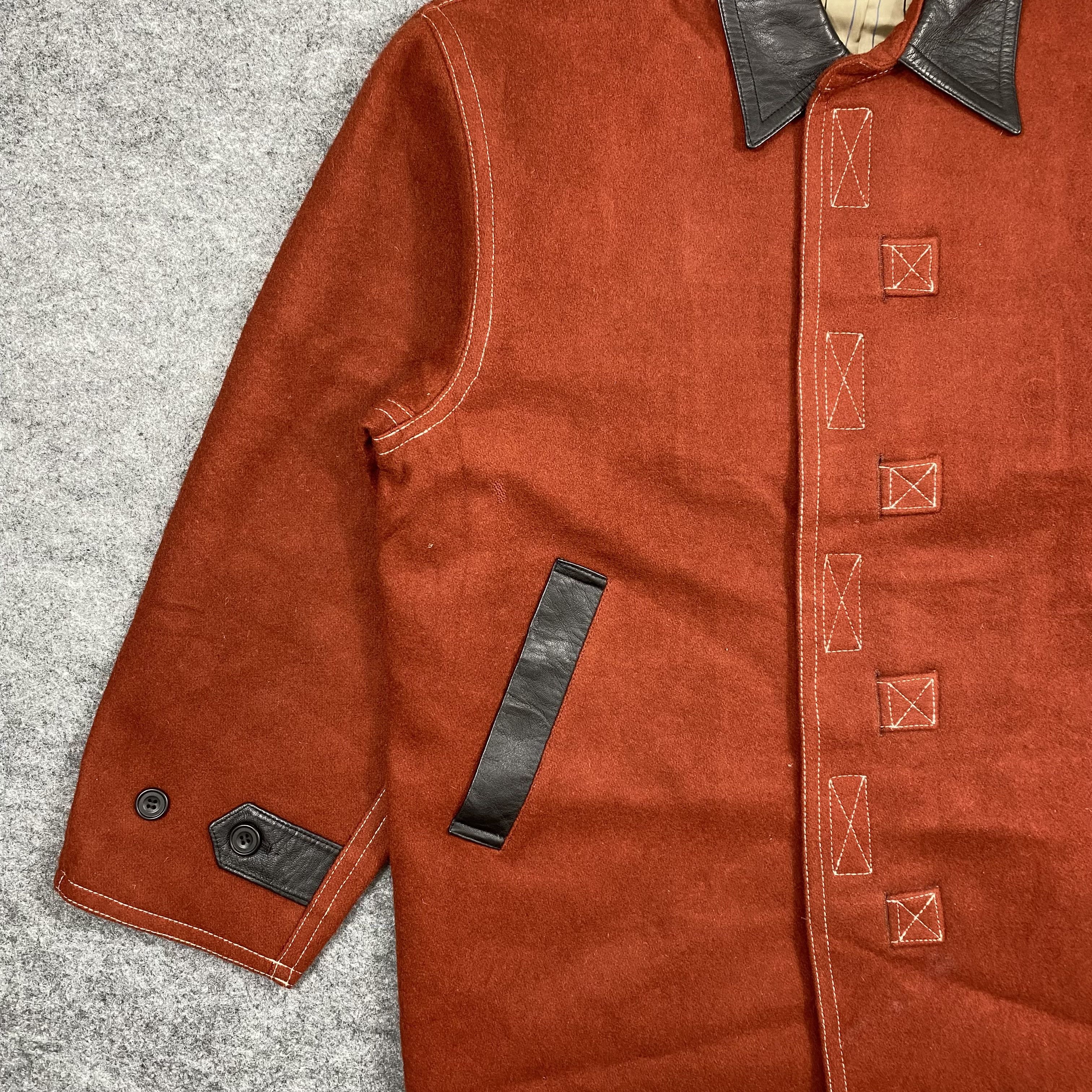 Kapital VINTAGE LEATHER WOOL KAPITAL STYLE CHORE JACKET-J539 Size US L / EU 52-54 / 3 - 4 Thumbnail