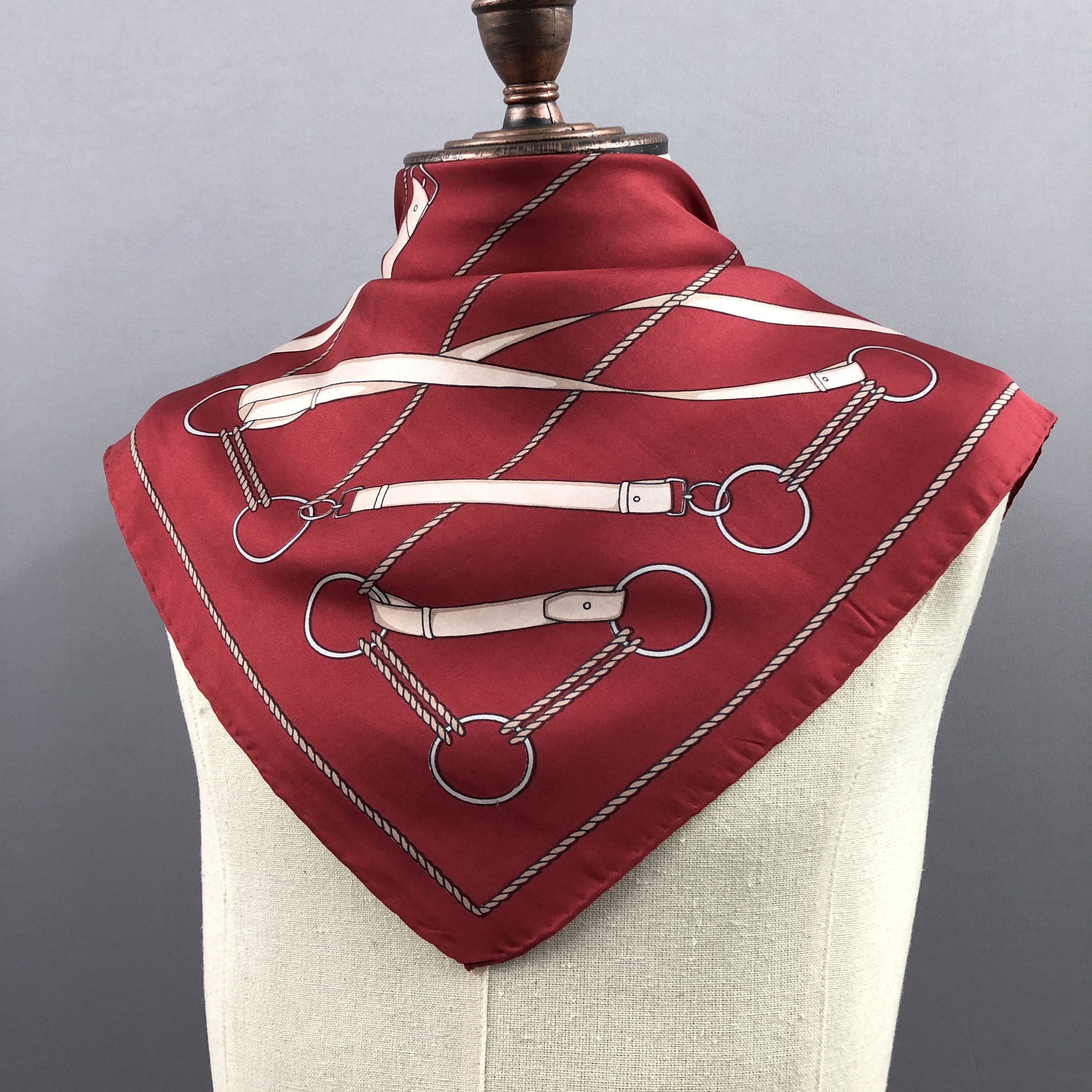 Other Vintage SILK Scarf Twill Stole Wraps Scarves Size ONE SIZE - 3 Thumbnail