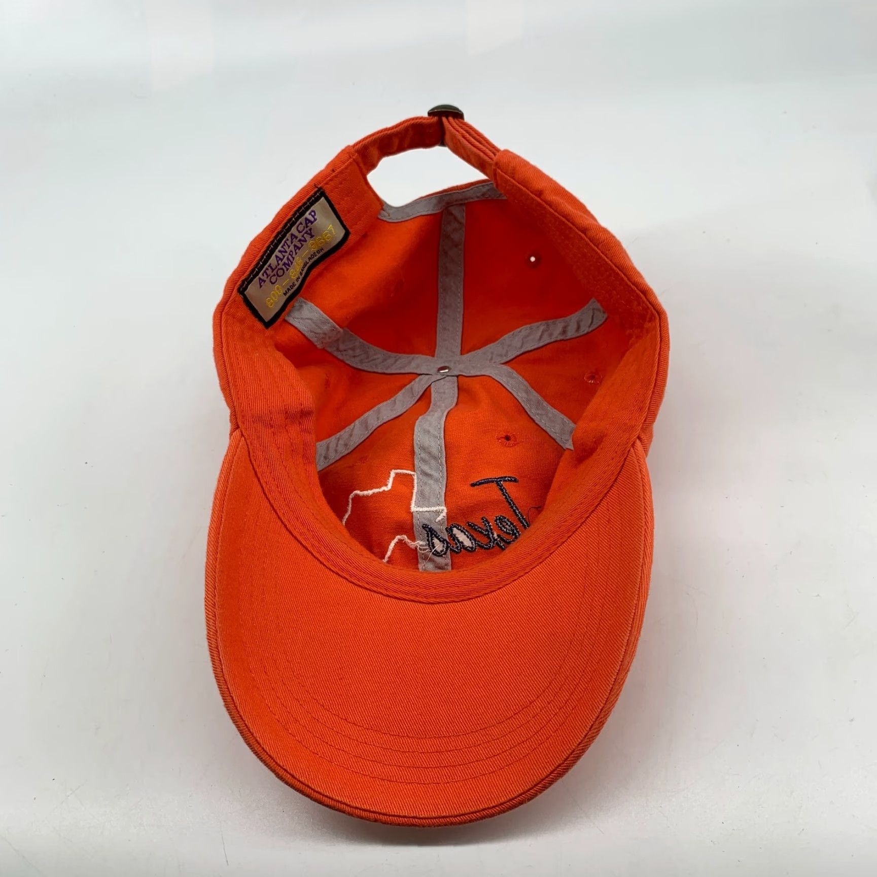 Vintage Atlanta Cap Company Men's Orange Texas Adjustable Baseball Hat Size ONE SIZE - 4 Thumbnail