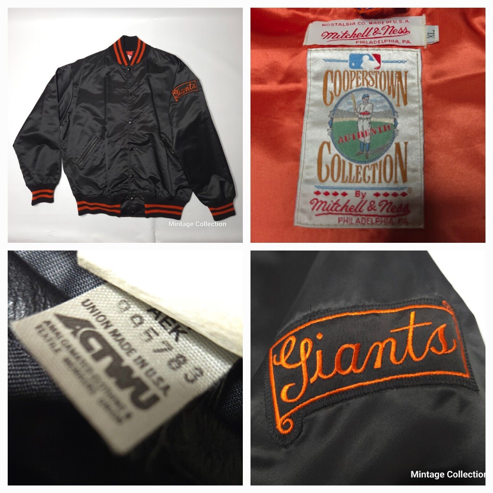 Mitchell & Ness VINTAGE MITCHELL & NESS COOPERSTOWN COLLECTION SF NY GIANTS Size US XL / EU 56 / 4 - 1 Thumbnail