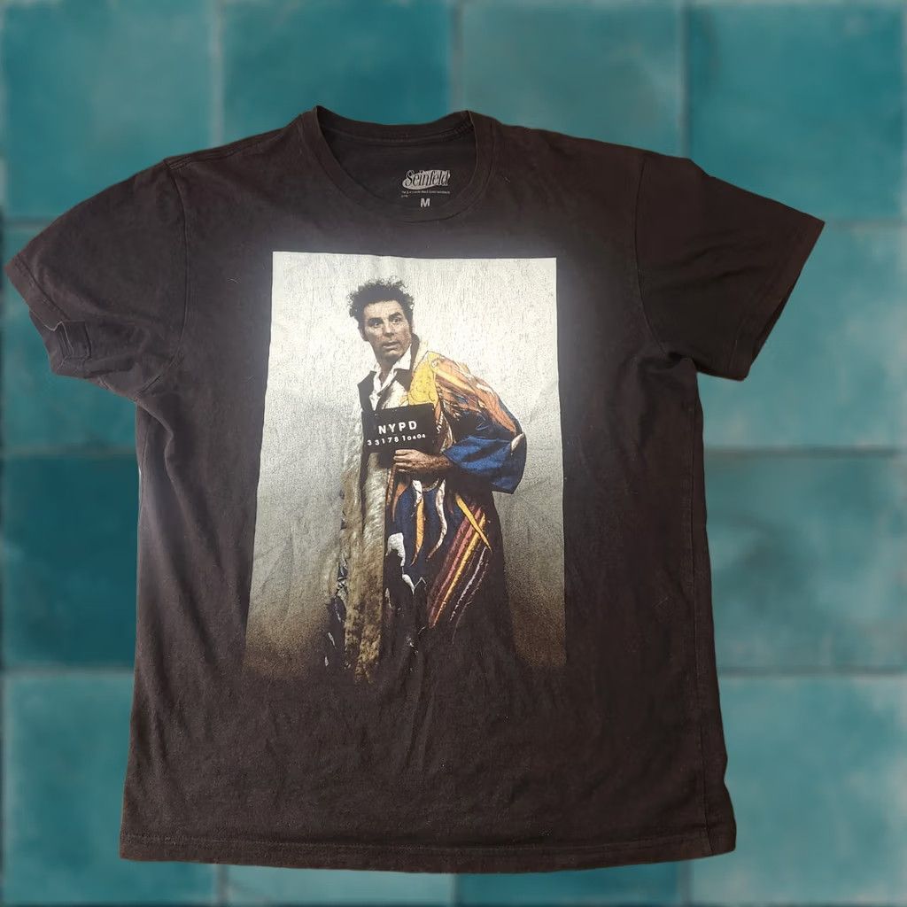 Vintage VINTAGE Seinfeld Kramer Mugshot T Shirt Mens M Black Graphic Tee Castle Rock Size US M / EU 48-50 / 2 - 1 Thumbnail