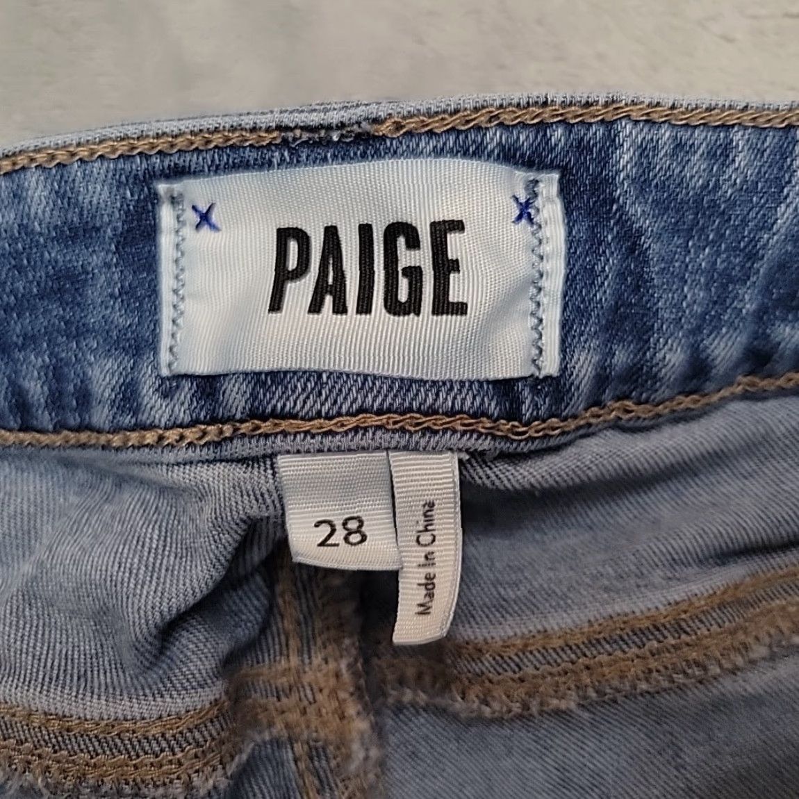 Paige Paige Jeans Womens 28 Blue Denim Margot Skinny Stretch Cotton Blend Casual Pants Size 28" / US 6 / IT 42 - 4 Thumbnail