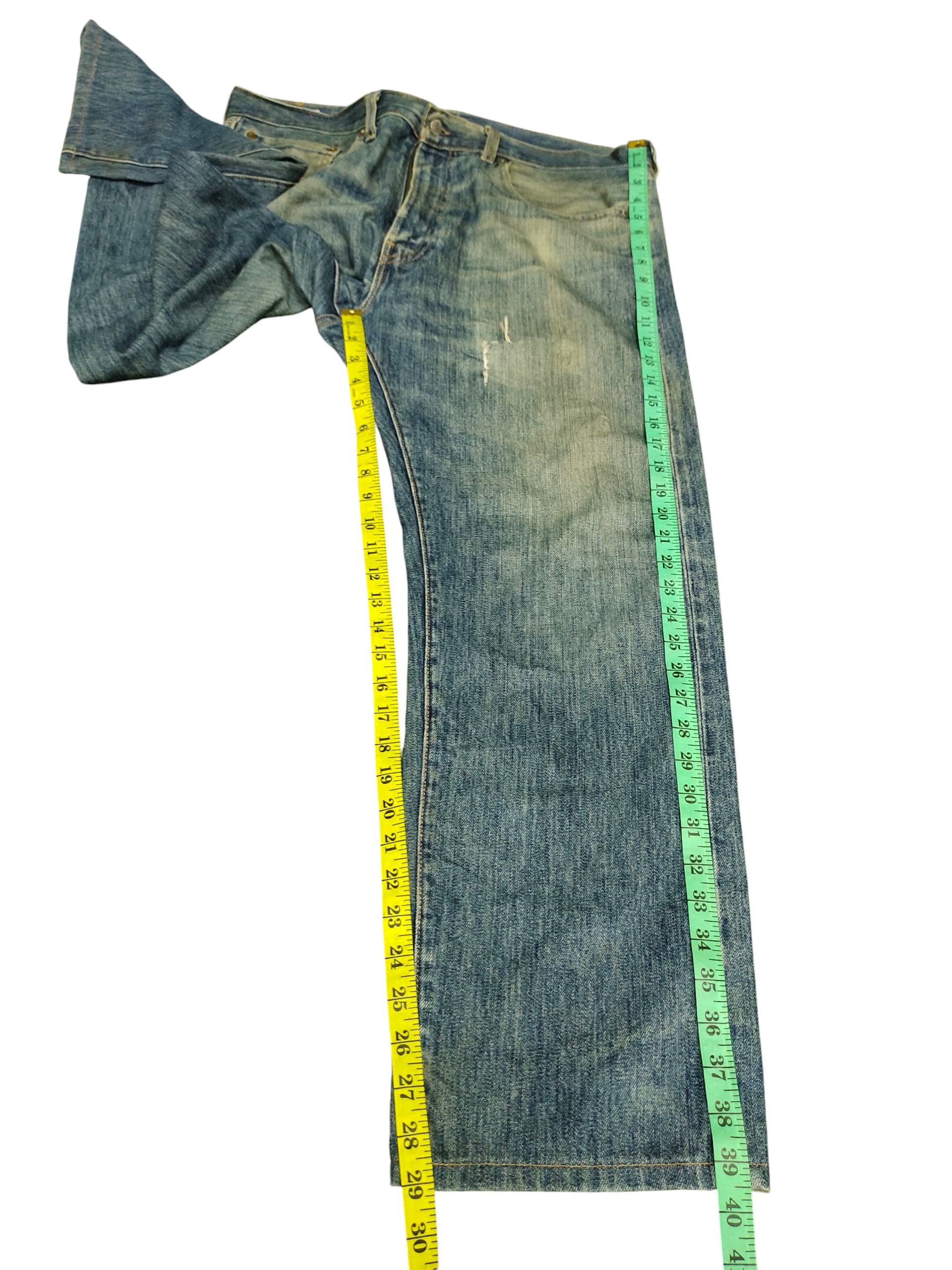 Levi's Levis 505 Clawmark Distress Faded Denim Jeans Grunge Size US 36 / EU 52 - 15 Thumbnail