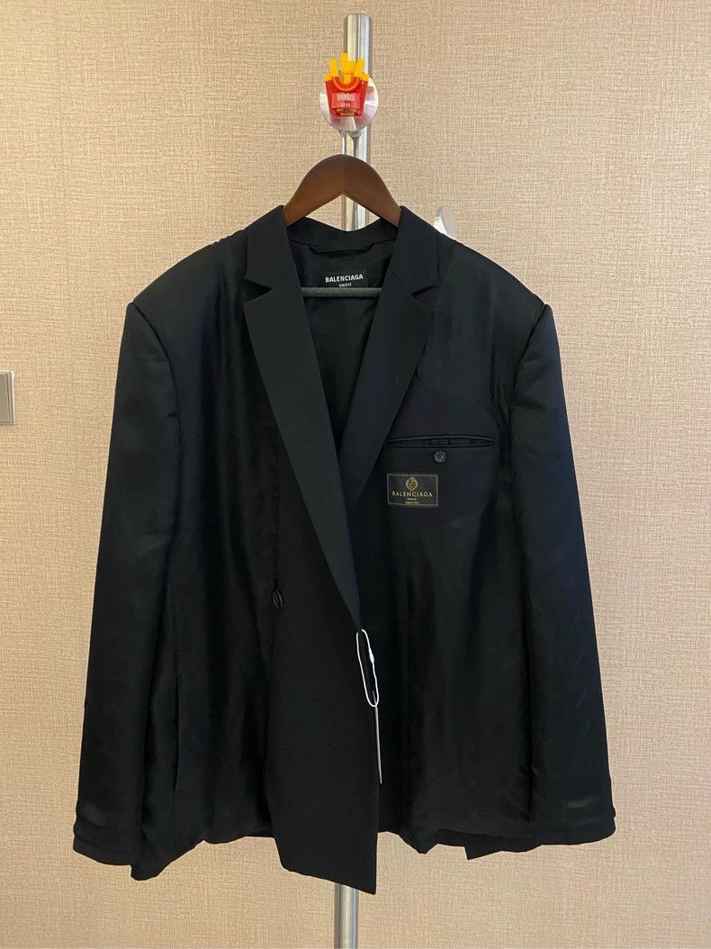 Balenciaga Balenciaga Reversible reversible dark logo suit jacket jac Size US S / EU 44-46 / 1 - 1 Thumbnail